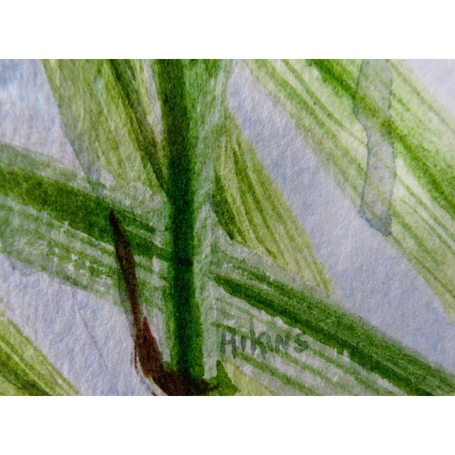 Late 20th Century Suezan Aikins Lily C. 1990 Painting For Sale - Image 5 of 6