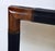 Wood Mid Century Wall Mirror by Pierre Lottier With Leather Wrapped Frame For Sale - Image 7 of 10