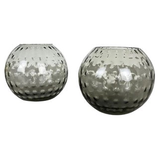 Ball Vases Tourmaline by Wilhelm Wagenfeld for WMF, Germany, 1960s, Set of 2 For Sale