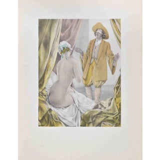 Umberto Brunelleschi, The Blindfold, Lithograph, 1930s For Sale