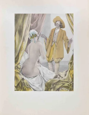 Umberto Brunelleschi, The Blindfold, Lithograph, 1930s