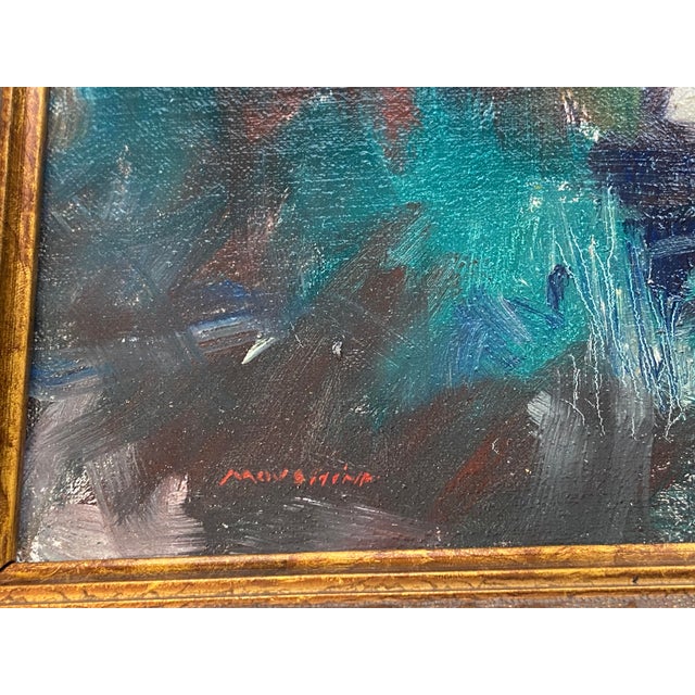 Framed Plein Air Original Oil 12x16" Painting Rural Missouri by Marina Movshina For Sale - Image 4 of 4