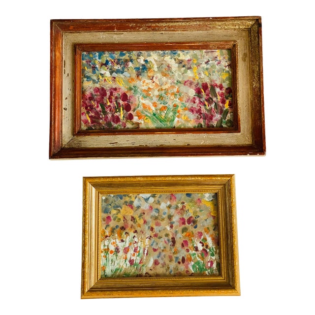 2 S Contemporary Abstract Mixed Media Art Paintings For Sale