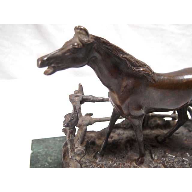 French Bronze Barrier Horse For Sale - Image 5 of 6