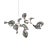 Dune 10 Cluster Pendant Light with Silver Polished Shades by Daniel Becker For Sale - Image 6 of 6