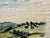 Rustic Henry Emil Salloch Original Watercolor on Paper Rolling Hillside Landscape, 1936. For Sale - Image 3 of 8