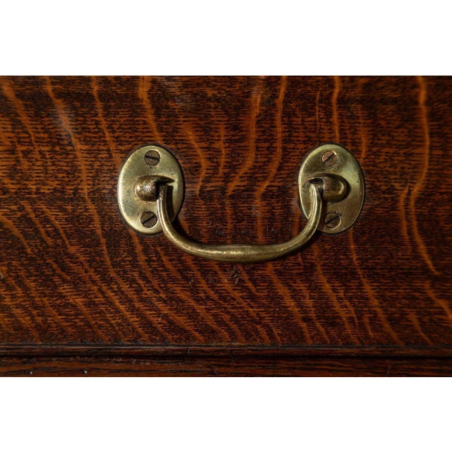Large English Oak Tallboy Chest Drawers, 1870 For Sale - Image 10 of 14