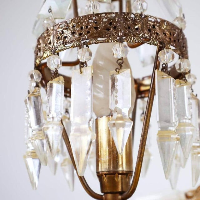 Metal and Glass Lampshade For Sale - Image 5 of 13