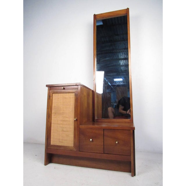 Mid Century Hall Cabinet With Mirror Chairish