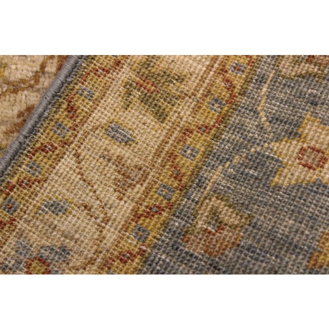 Gray 1990s Oriental Ziegler Grey Red Hand-Knotted Wool Rug - 2'0'' X 2'11'' For Sale - Image 8 of 8