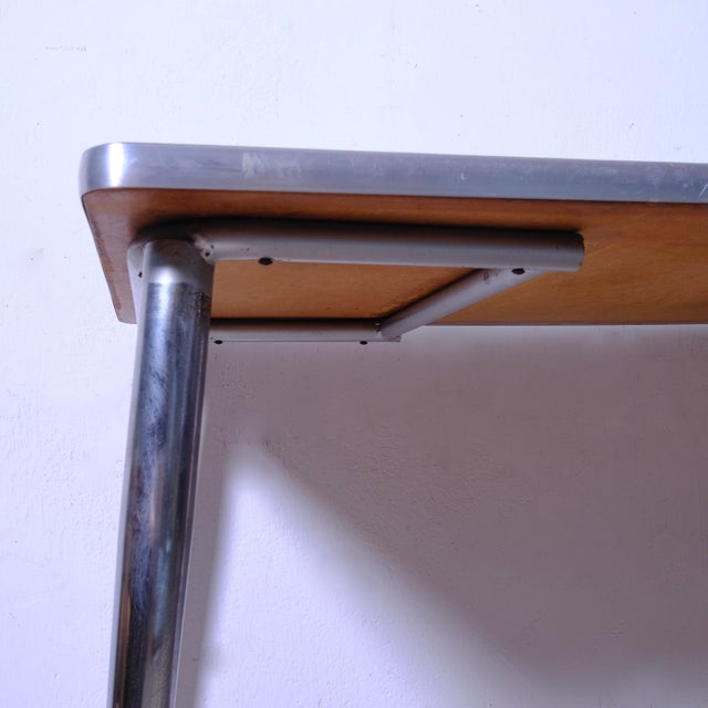 Wood Vintage Formica Dining Table, 1960s For Sale - Image 7 of 13