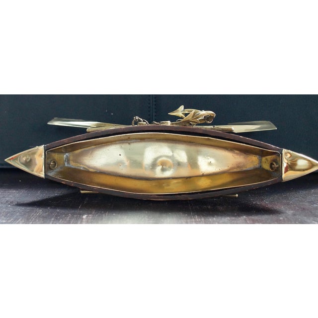Antique Rowing Boat Cruet Centerpiece, 1900 For Sale - Image 10 of 11