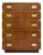 Mid Century Highboy Campaign Dresser by Dixie Furniture For Sale