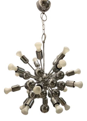 Mid-Century Sputnik Chrome Pendant
