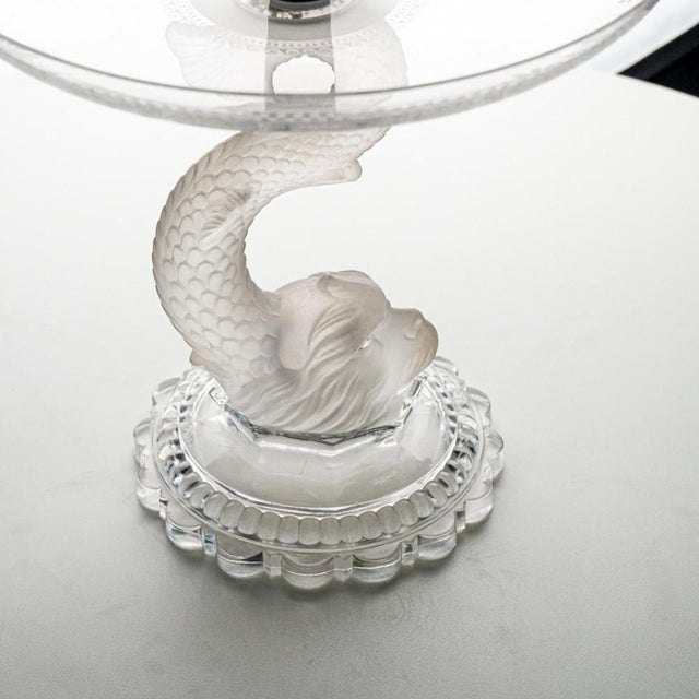 Baccarat Bowl and Vase with Etched Decoration, 1920 For Sale - Image 6 of 12