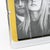 Metal Noel BC Chrome and Brass Picture Frame, Italy circa 1970 For Sale - Image 7 of 9
