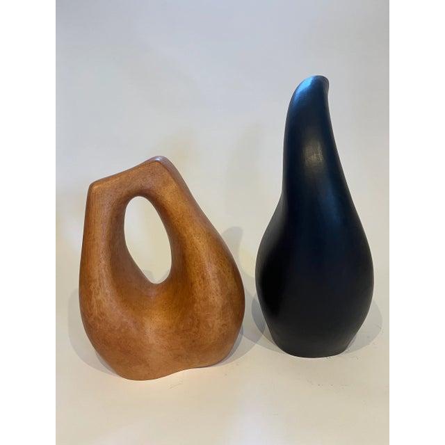 Abstract Biomorphic Sculptures in the Manner of Henry Moore by Ruth Pumphrey “Figures” For Sale - Image 3 of 10