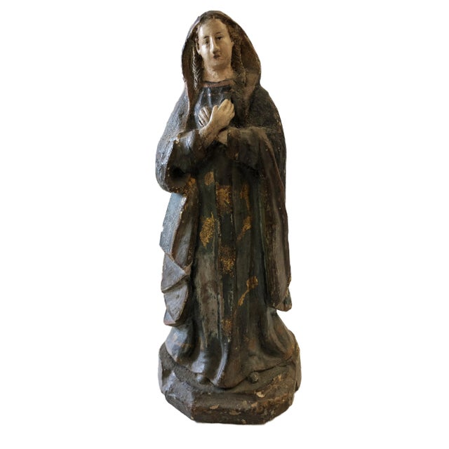 19th Century Terra-Cotta Figure of a Saint Philomena For Sale - Image 10 of 10