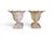 This gorgeous pair of wicker urns make a real impact at 18 inches high! Large enough for a pedestal or another statement...