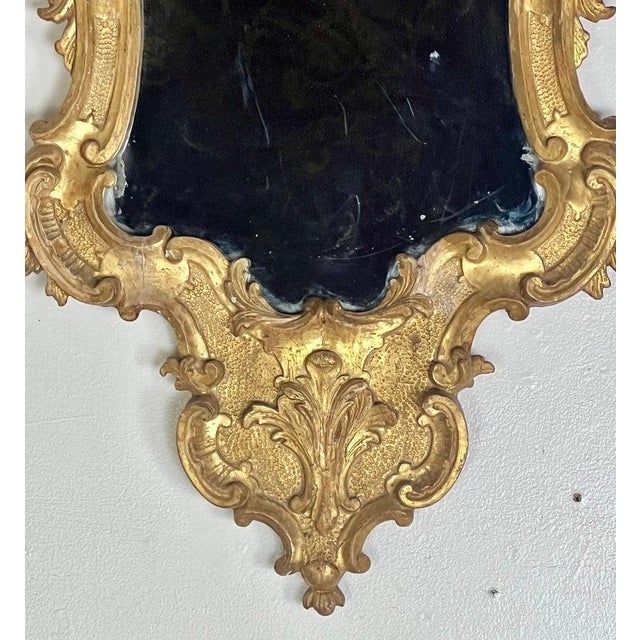 19th Century Italian Giltwood Mirrors in Hand-Carved Rococo Style For Sale - Image 4 of 14