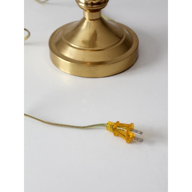 Brass Vintage 1970s Brass Adjustable Banker’s Desk Lamp For Sale - Image 8 of 14