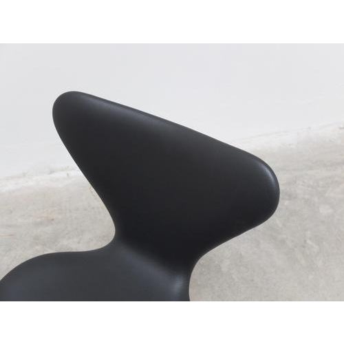 Vintage 3117 Swivel Desk Chair in Leather by Arne Jacobsen for Fritz Hansen, 1971 For Sale - Image 9 of 18