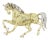 Diamond Horse 18k Two Tone Gold Brooch Pin For Sale