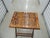 Campaign Vintage Faux-Tortoise Bamboo Folding Side Table/Drinks Table For Sale - Image 3 of 7