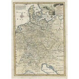 Antique Map of Germany, 1747 For Sale