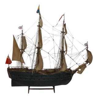 Scale Ship Model of an English Frigate For Sale
