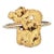 Antique Victorian Gold Nugget Conversion Ring 14k Vintage Mined Jewellery Estate size 5.5 For Sale