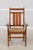 Age: C.2007 Details: Finish no.32 High Quality Construction Arts & Crafts Stretcher Base Frame Nice Inlaid Back Offered @...