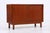 Mid-Century Mahogany Commode with Sliding Doors For Sale - Image 4 of 17