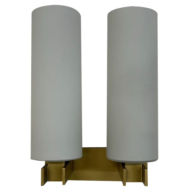 Opal Glass Wall Lamp from Raak, 1960s For Sale