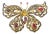Late 20th Century Bochic "Orient" Vintage Ruby & Multi Color Sapphire Brooch Set 18K Gold & Silver For Sale
