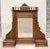 Late-19th Century Italian Veneered Walnut Stand Mirror with Drawers & Selvage For Sale - Image 9 of 10