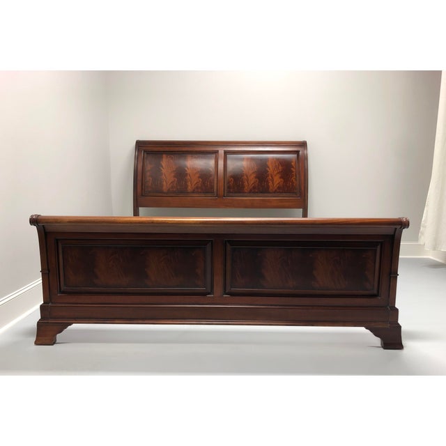 Ethan Allen Newport Somerset California King Mahogany Sleigh Bed Chairish