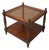 1974 Thomasville Regency Mahogany & Cane Two-Tier Side Table For Sale