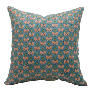 Fabdivine Handcrafted Block Print Cushion Cover 12x20 Inch Pure Linen- Titli For Sale