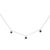 Discover the exquisite elegance of this .925 sterling silver necklace, adorned with 5/8 cttw of striking natural black...