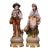 Pair of 20th Century Italian Hand-Painted Porcelain Figurine Statues For Sale