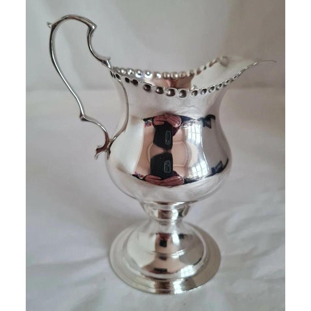 Metal Sterling Silver Cream Jug from Deakin & Francis, Birmingham, 1912 For Sale - Image 7 of 12