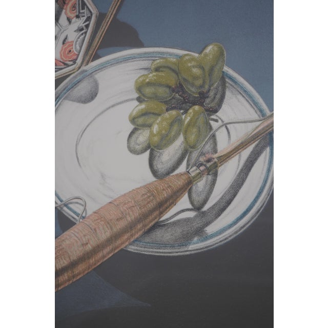 Jack Beal Framed Still Life of Fish & Rod Lithograph Signed & Numbered For Sale - Image 9 of 12