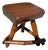 Mid 20th Century Old Hickory Plank Hand Made Stool For Sale