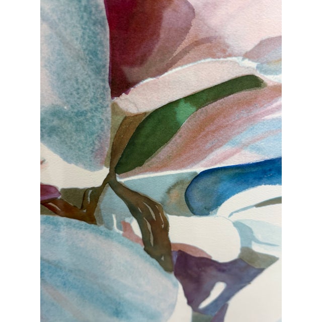 1990s Sally Bookman “Magnolia Blossoms” Limited Edition Lithographic Print, Edition 4 of 400 For Sale - Image 5 of 12