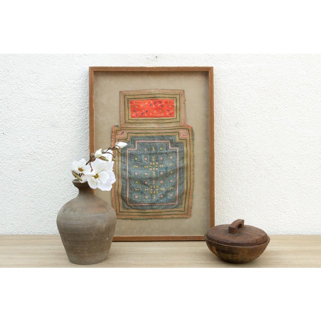 Wood 19th Century Framed Hmong Embroidery For Sale - Image 7 of 7