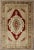 Textile Vintage Turkish Oushak Area Rug, Red Medallion, Green Border by Keivan Woven Arts For Sale - Image 7 of 7