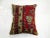 Pillow made from a 19th-century antique rug with cotton back. Zipper closure and foam insert provided. 16'' x 18''