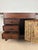 1940s Spanish Oak Sewing Cabinet with Fabric Basket, 20th Century For Sale - Image 5 of 18