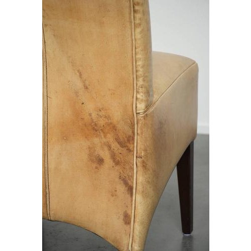 Cowhide Leather Dining Chairs, Set of 4 For Sale - Image 17 of 18